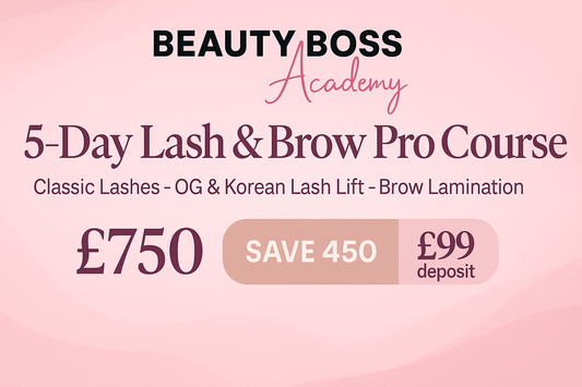 5-Day Lash & Brow Pro Course – Classic Lashes, Lash Lift (OG & Korean) & Brow Lamination