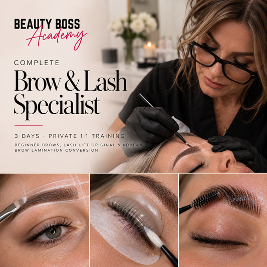 Complete Brow and Lash Specialist three day 1:1 training